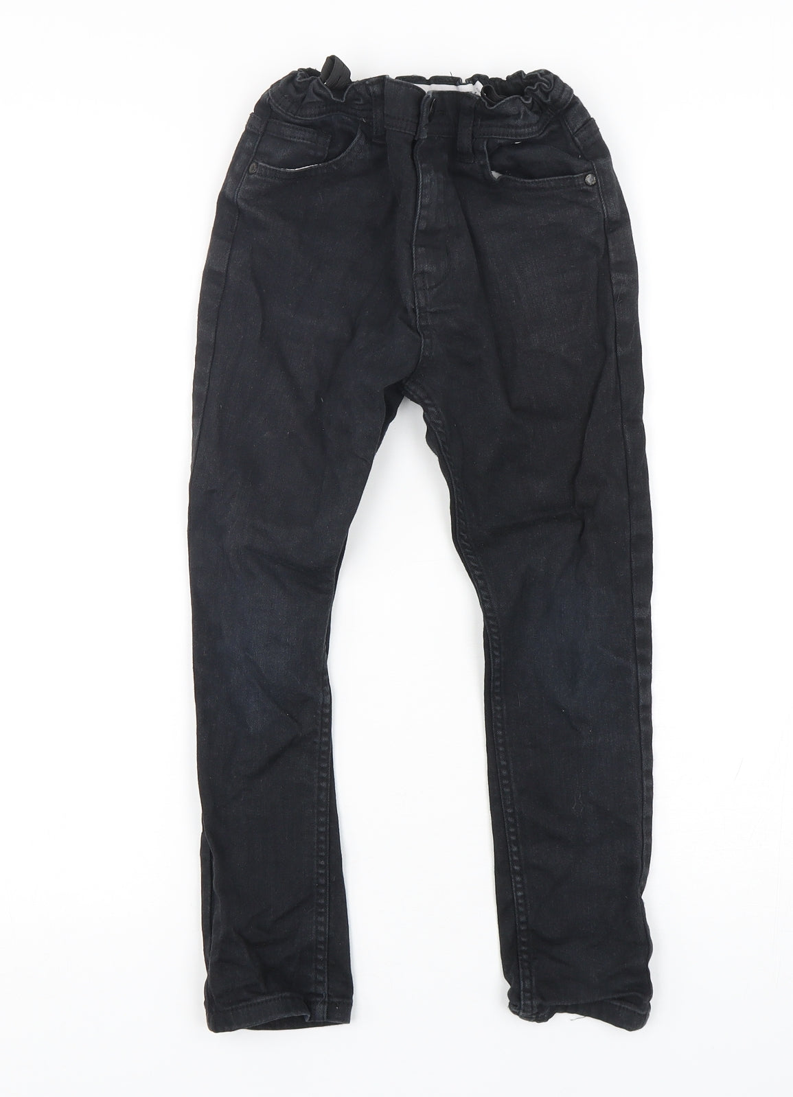 Denim Co Boys Black  Cotton Skinny Jeans Size 8-9 Years  Regular
