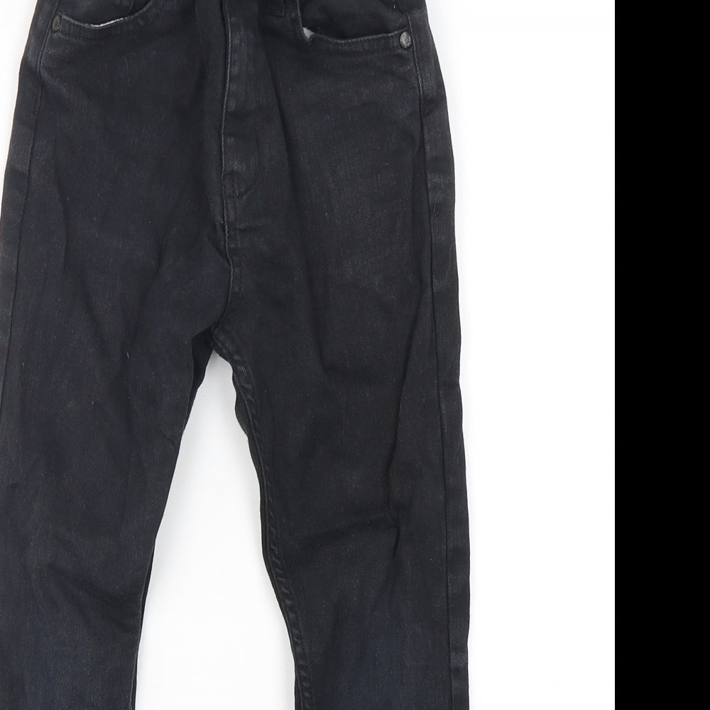 Denim Co Boys Black  Cotton Skinny Jeans Size 8-9 Years  Regular