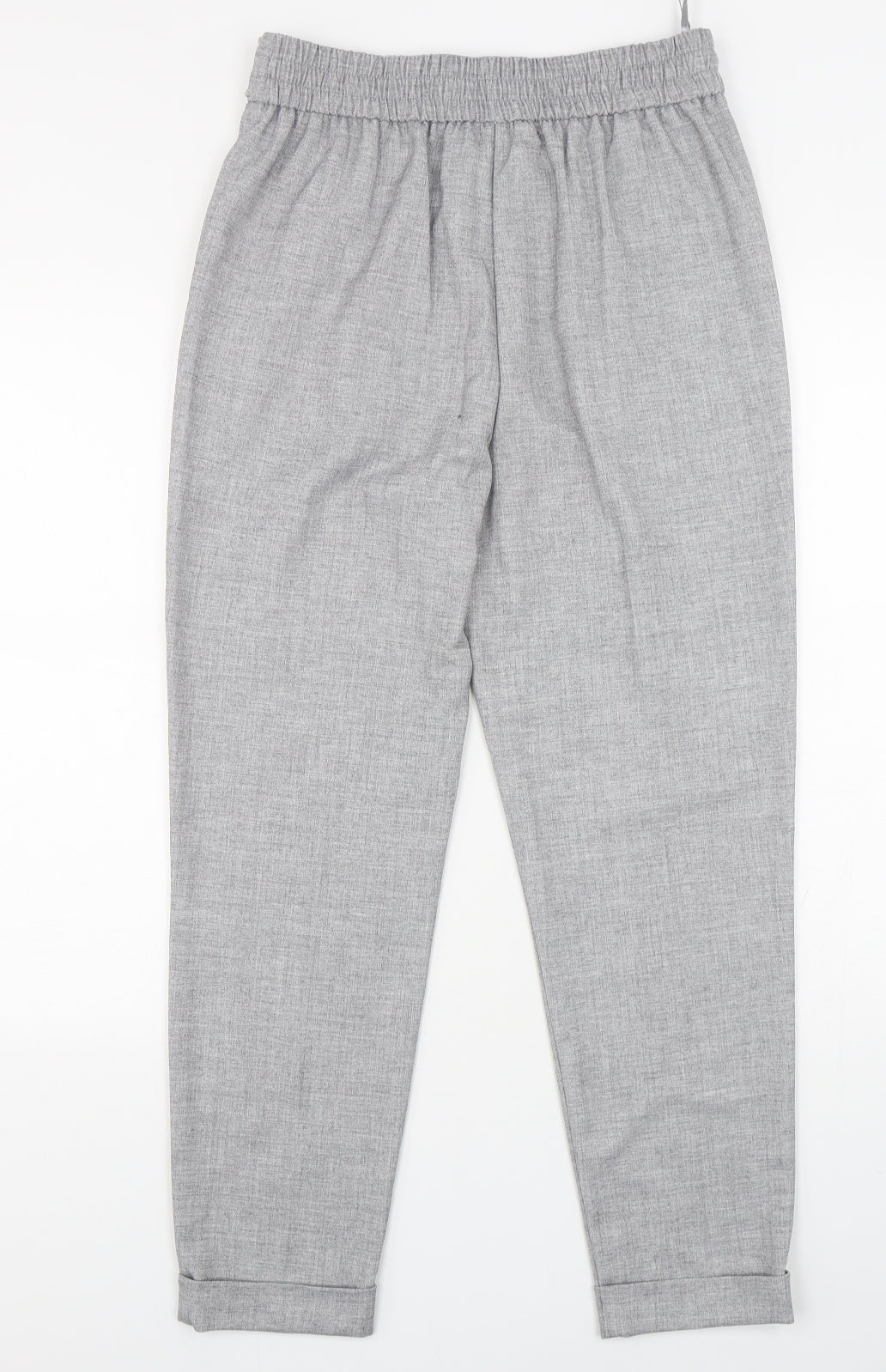 F&F Womens Grey  Polyester Trousers  Size 10 L28 in Regular