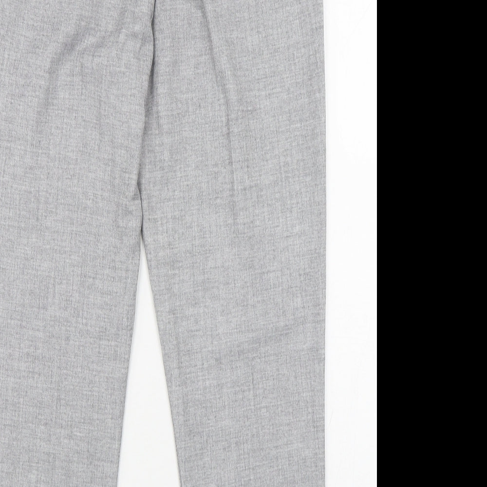 F&F Womens Grey  Polyester Trousers  Size 10 L28 in Regular