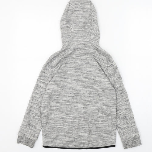 f7f Boys Grey  Cotton Full Zip Hoodie Size 9-10 Years  Zip