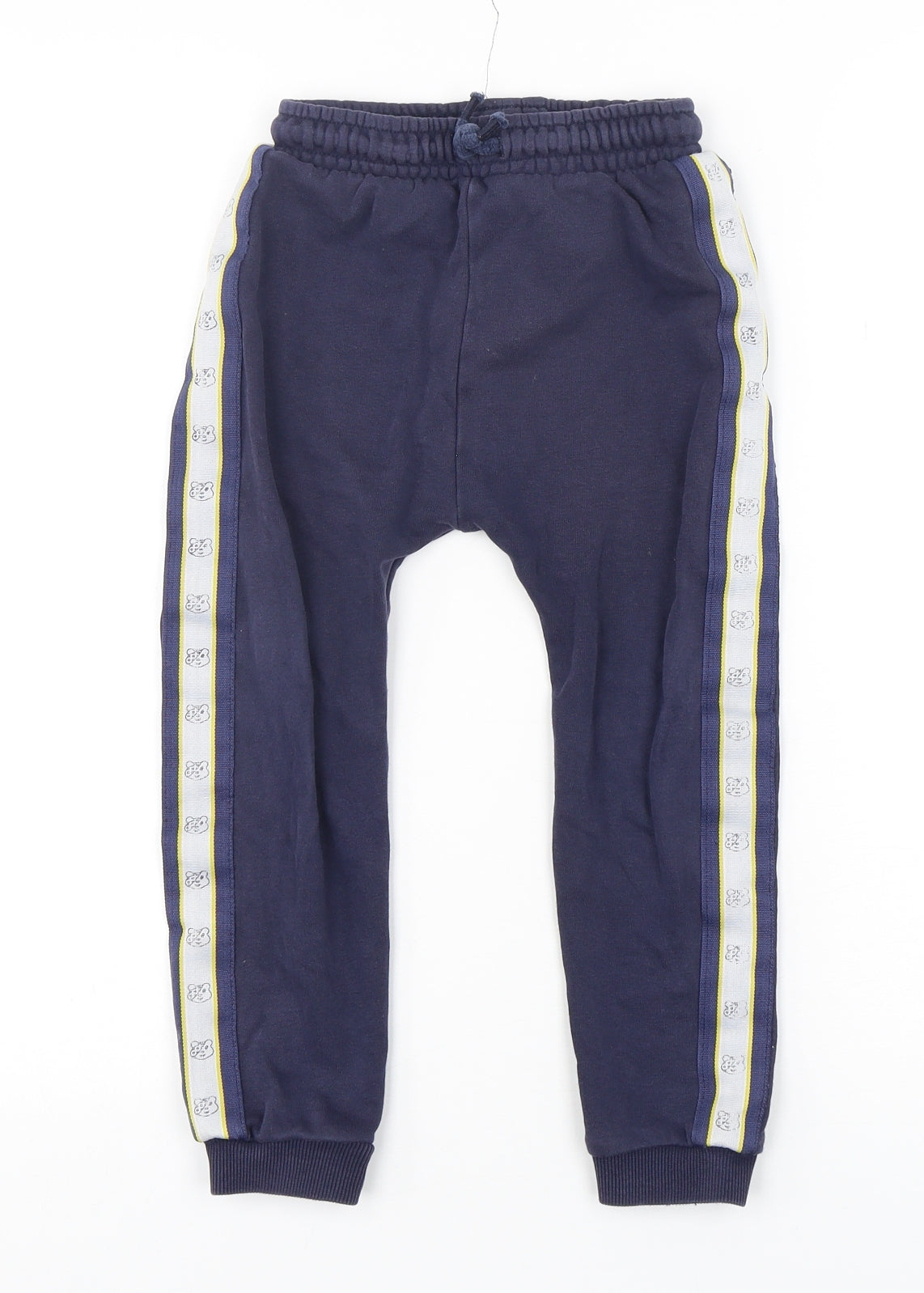 George Boys Blue  Cotton Sweatpants Trousers Size 4-5 Years  Regular  - Pudsey