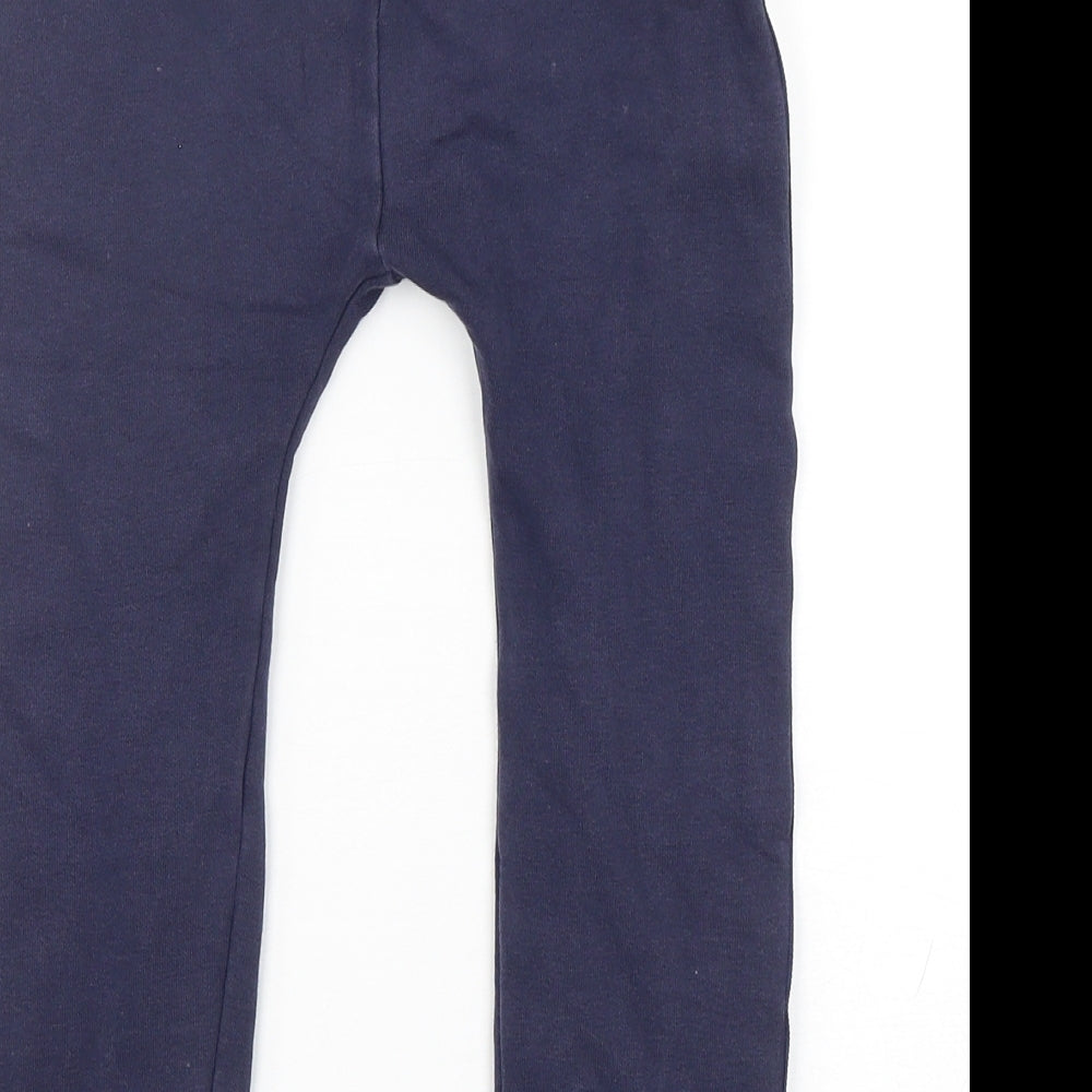 George Boys Blue  Cotton Sweatpants Trousers Size 4-5 Years  Regular  - Pudsey