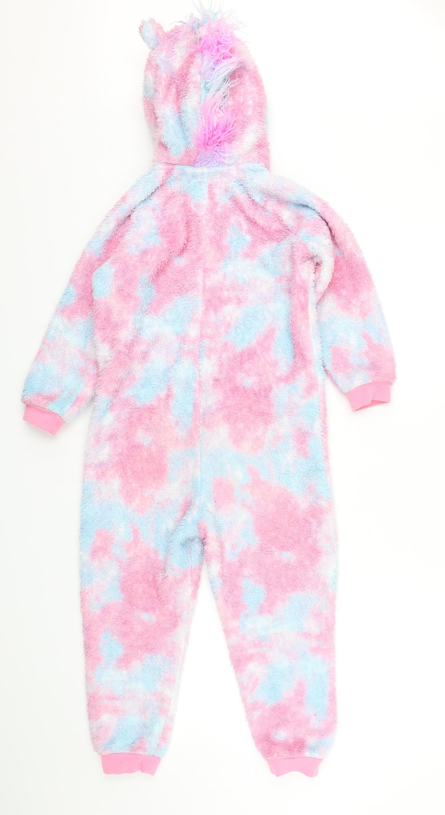 TU Girls Multicoloured Geometric Polyester  One Piece Size 6-7 Years  Zip - Unicorn