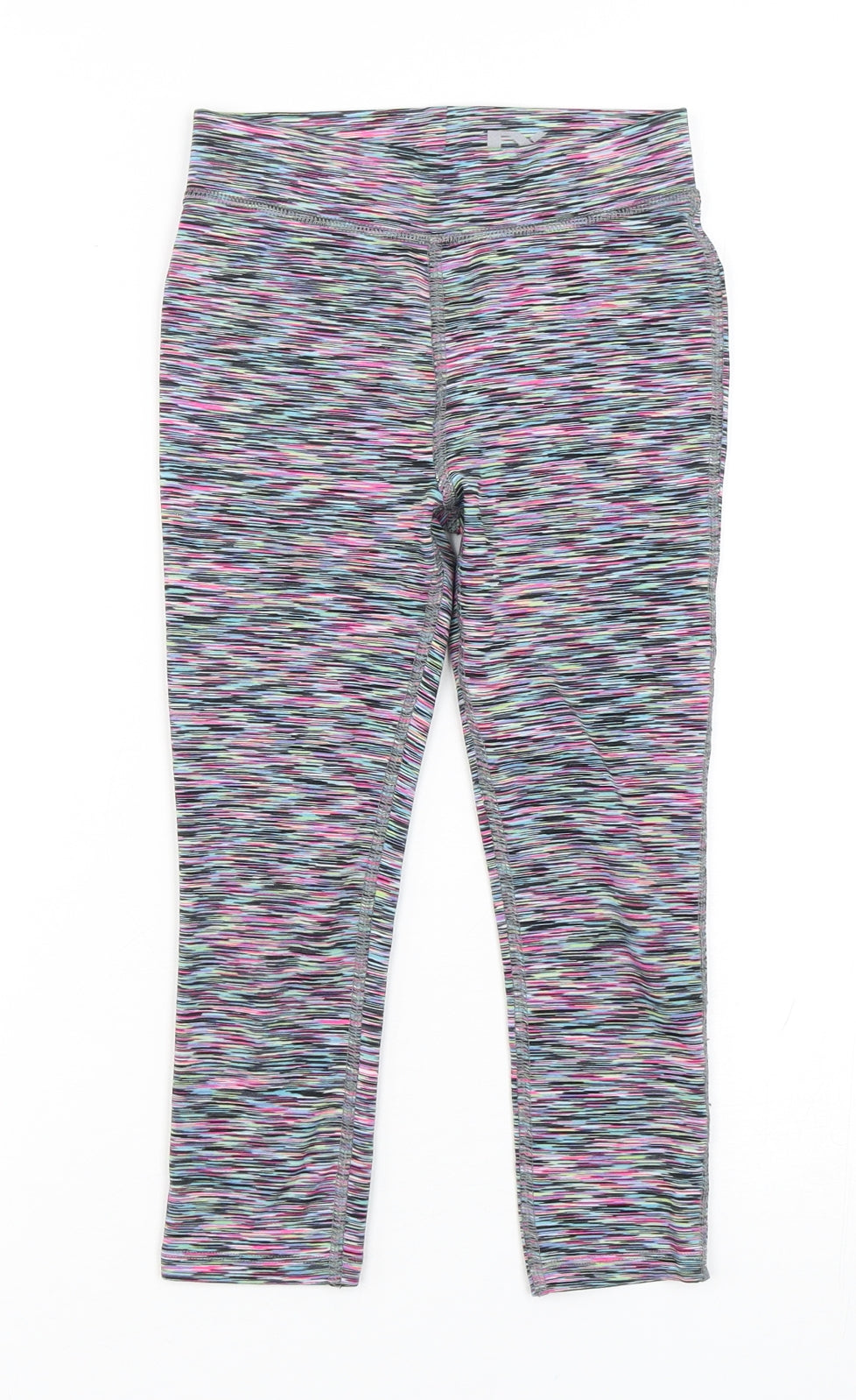 NEXT Girls Multicoloured Striped Polyester Jogger Trousers Size 6 Years  Regular  - Leggings