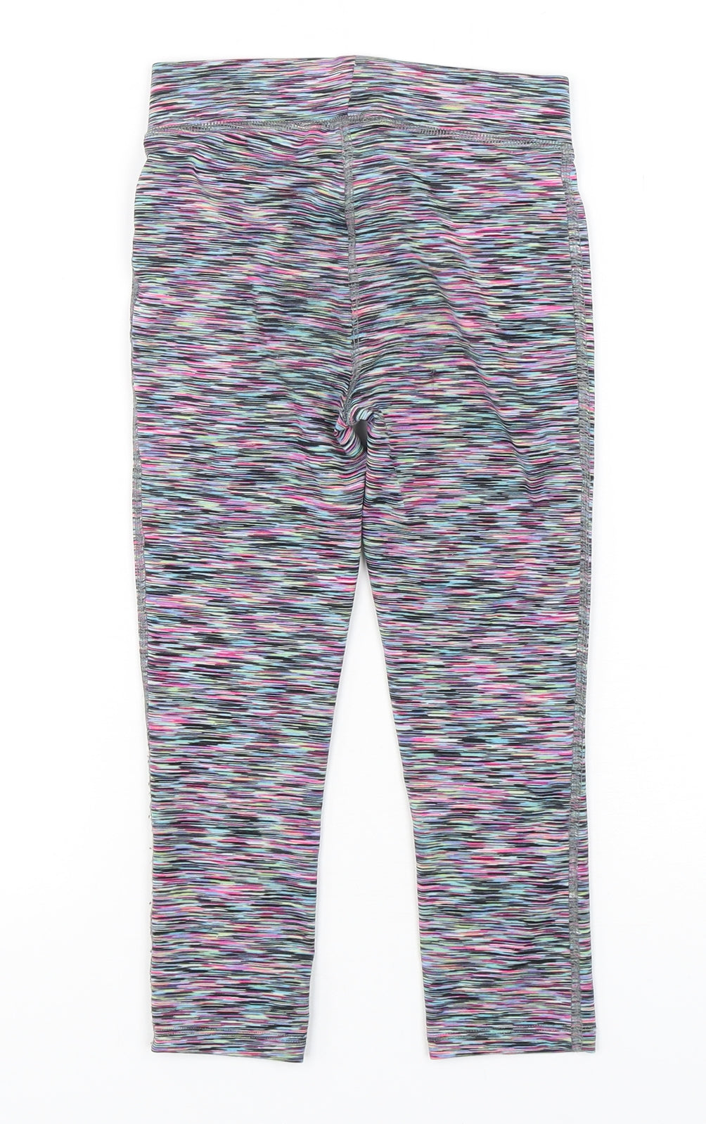NEXT Girls Multicoloured Striped Polyester Jogger Trousers Size 6 Years  Regular  - Leggings