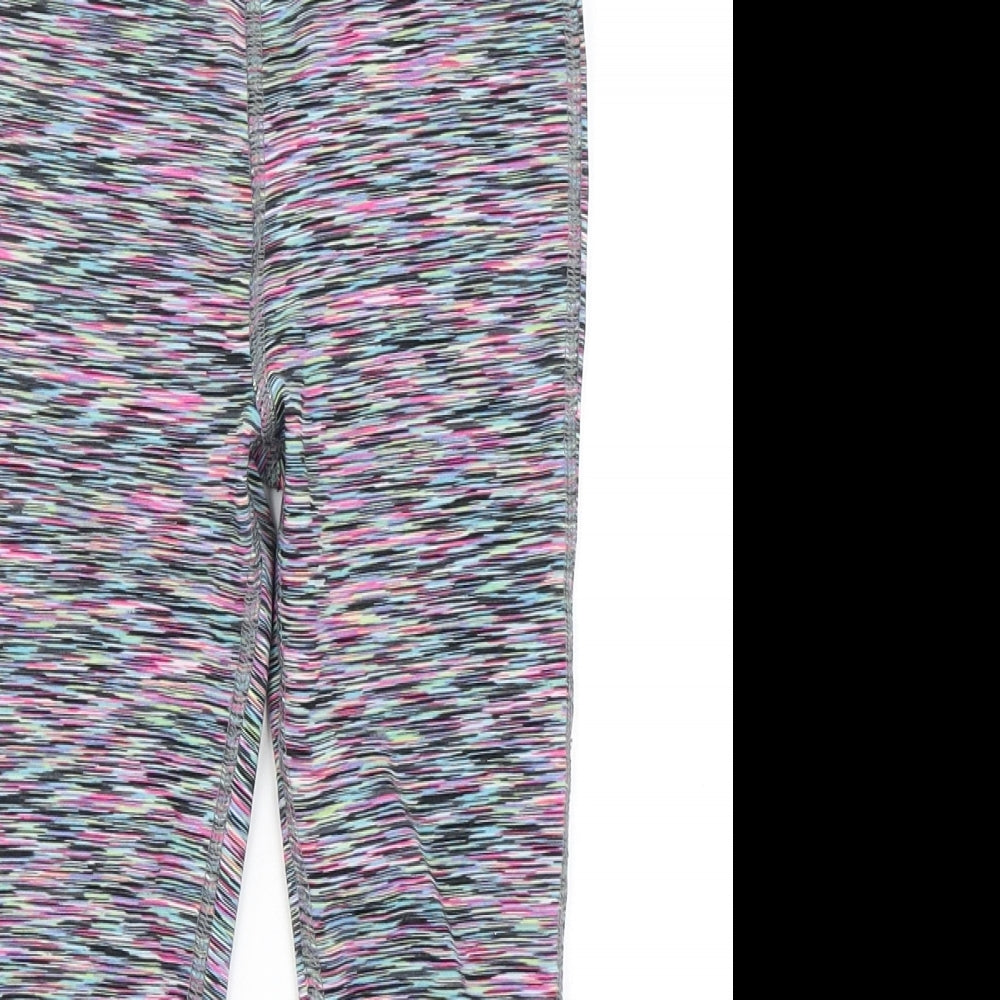NEXT Girls Multicoloured Striped Polyester Jogger Trousers Size 6 Years  Regular  - Leggings