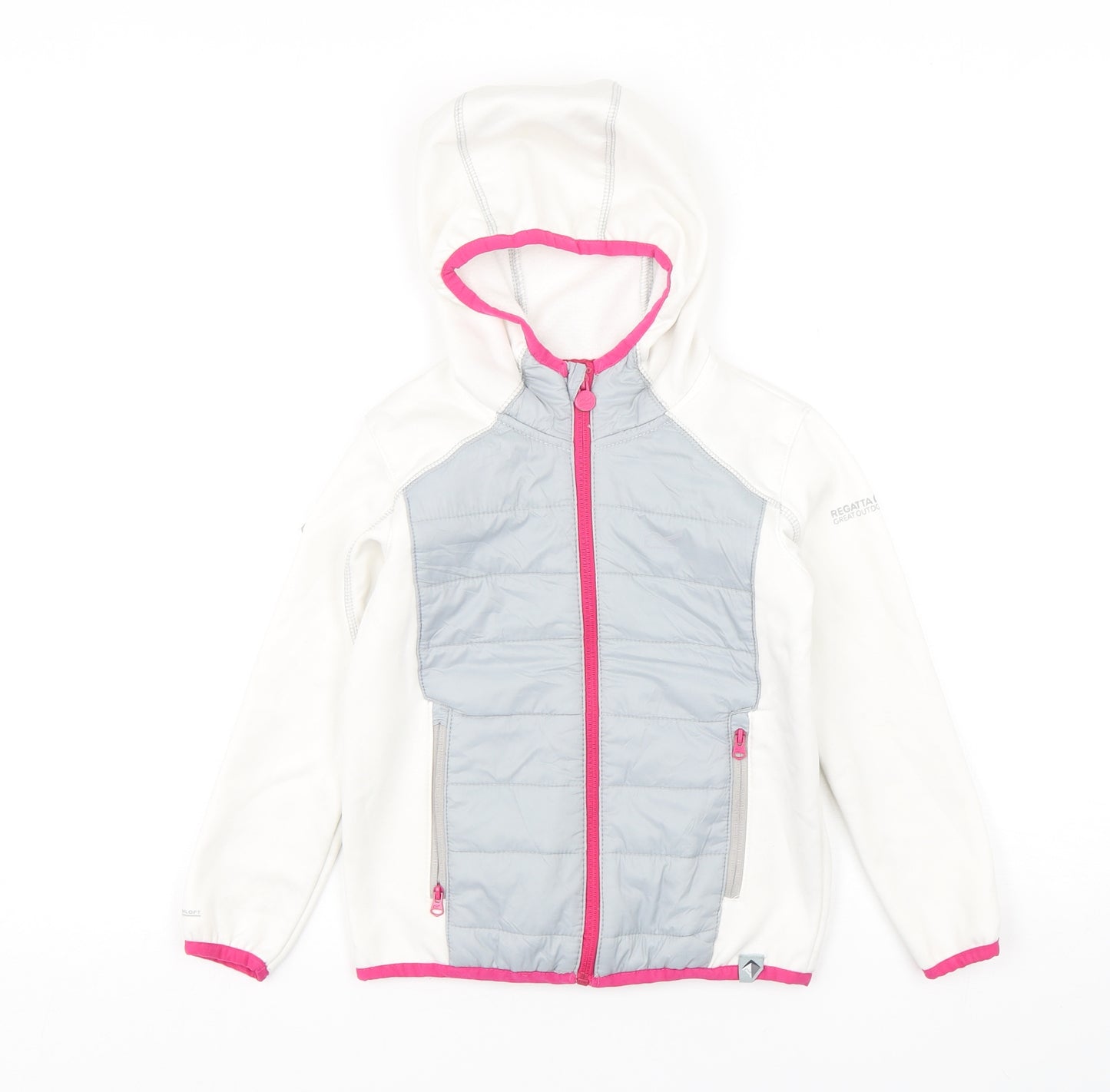 Regatta Girls Multicoloured   Windbreaker Jacket Size 5-6 Years  Zip