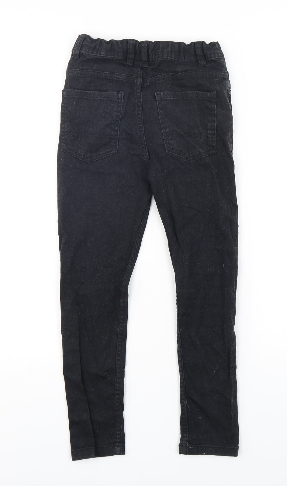 Denim Co Boys Black  Cotton Skinny Jeans Size 8-9 Years  Regular Button