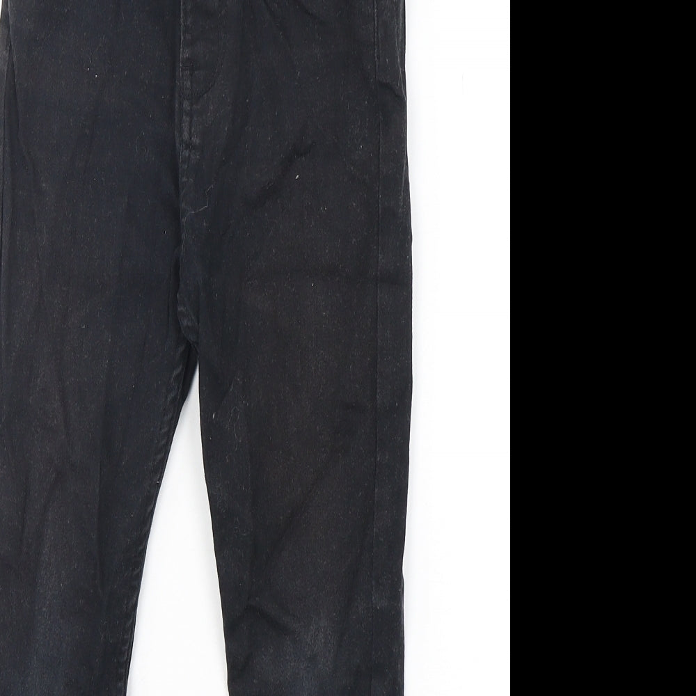 Denim Co Boys Black  Cotton Skinny Jeans Size 8-9 Years  Regular Button