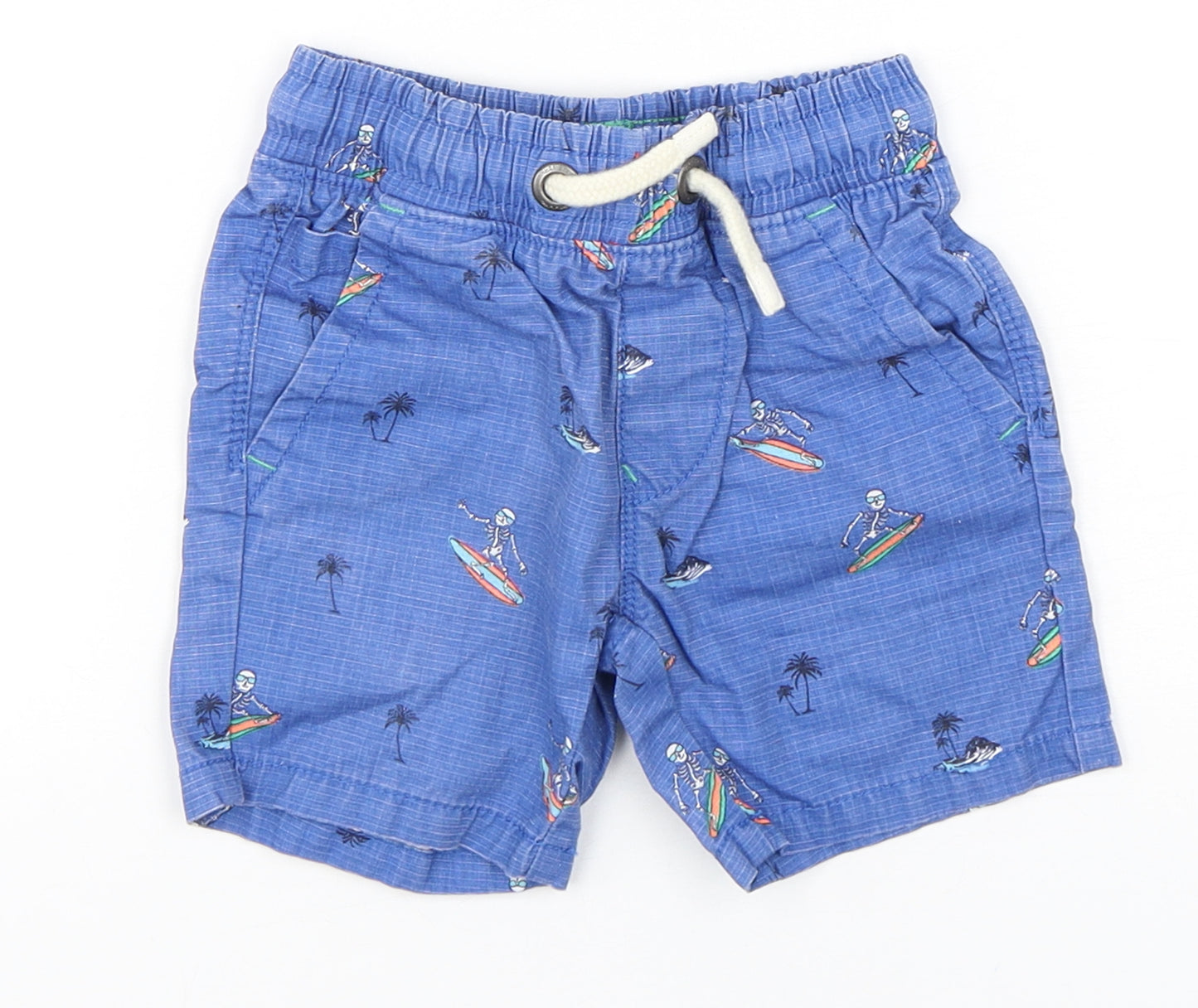NEXT Boys Blue  Cotton Chino Shorts Size 3 Years  Regular  - Surfing