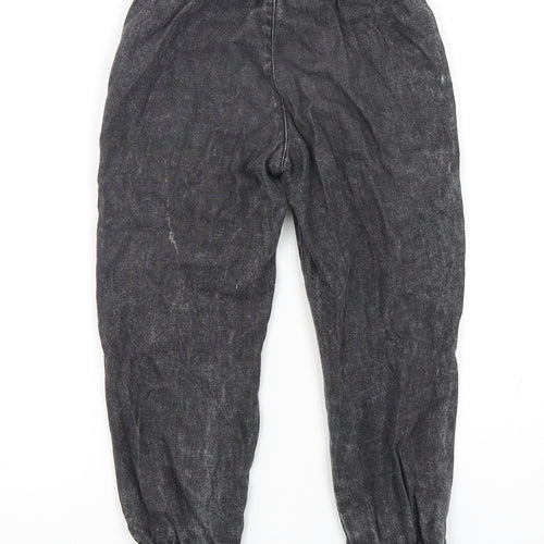 F&F Girls Black  Cotton Straight Jeans Size 5-6 Years  Regular