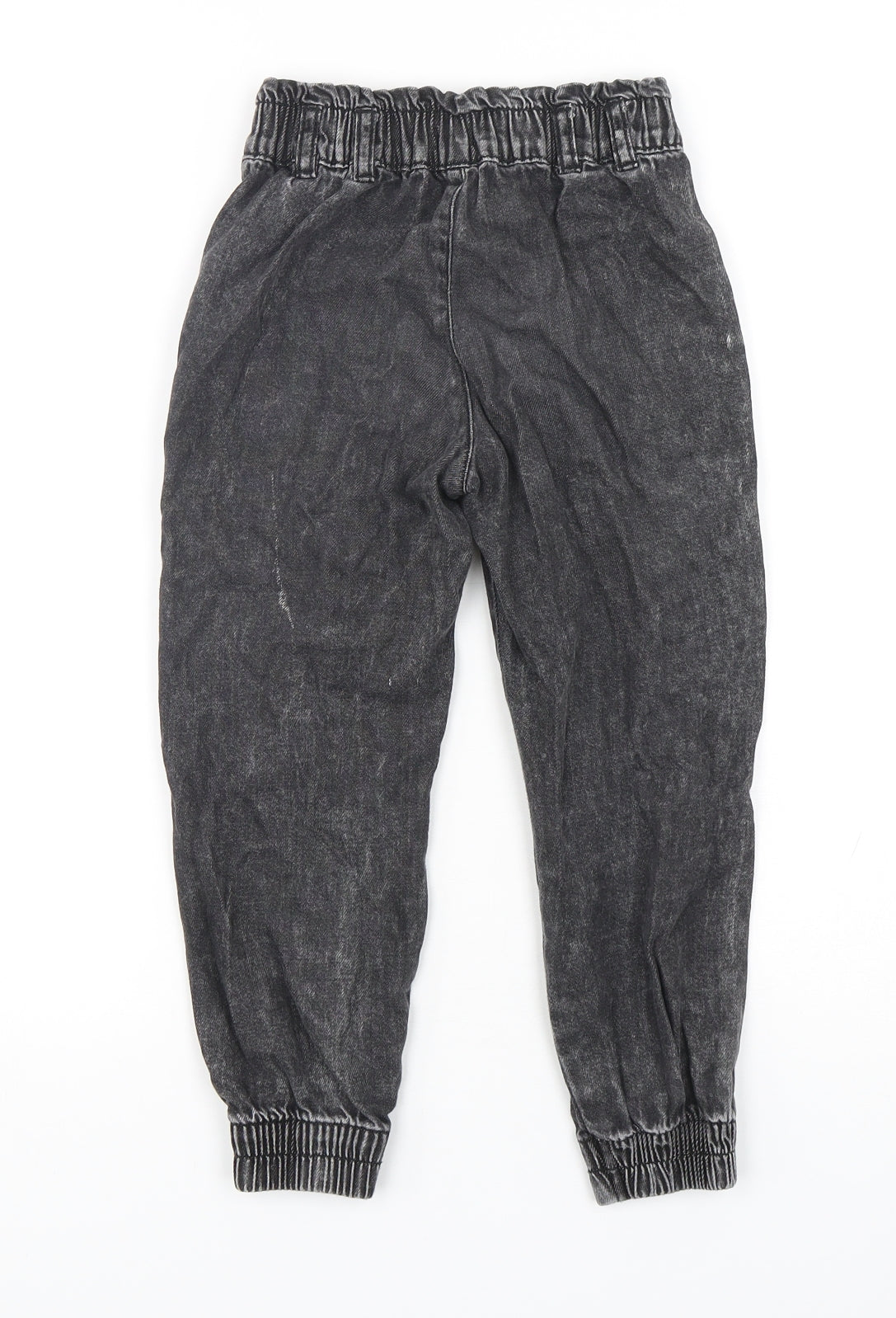 F&F Girls Black  Cotton Straight Jeans Size 5-6 Years  Regular
