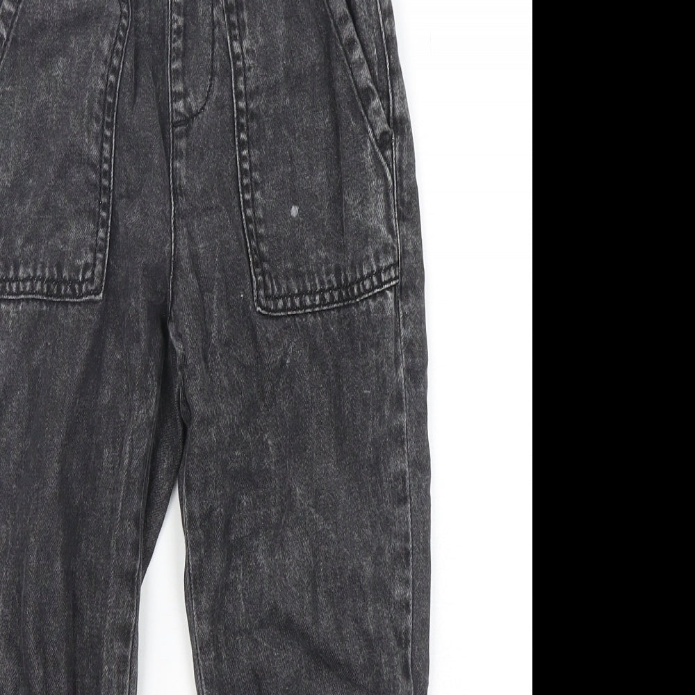 F&F Girls Black  Cotton Straight Jeans Size 5-6 Years  Regular