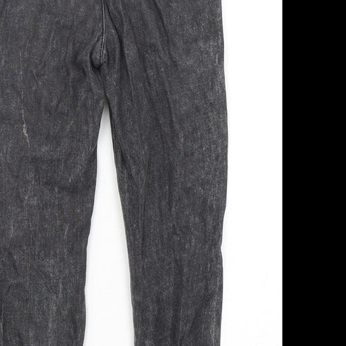 F&F Girls Black  Cotton Straight Jeans Size 5-6 Years  Regular