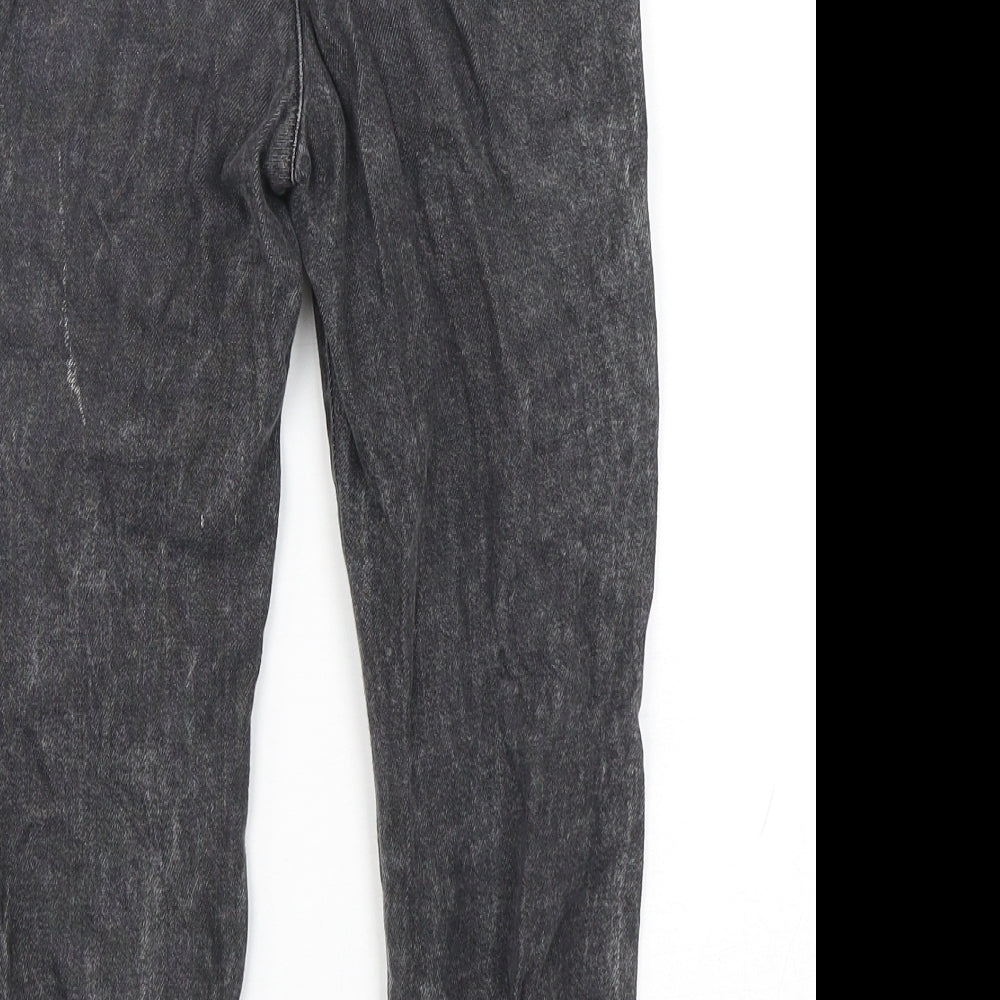 F&F Girls Black  Cotton Straight Jeans Size 5-6 Years  Regular