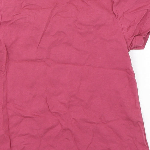 Lupilu Girls Purple  Cotton Basic T-Shirt Size 5-6 Years Round Neck Pullover
