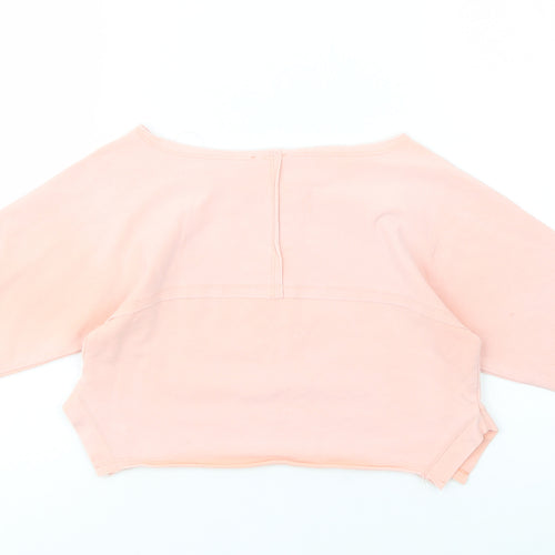 River Island Girls Pink  Cotton Pullover Sweatshirt Size 5-6 Years  Pullover - California