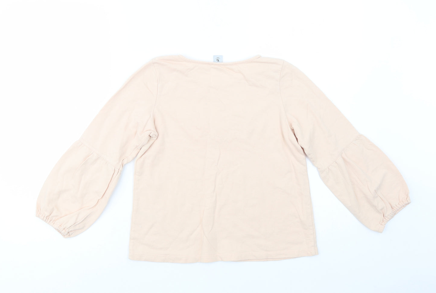 TU Girls Pink  Cotton Pullover Sweatshirt Size 8 Years  Pullover - Love