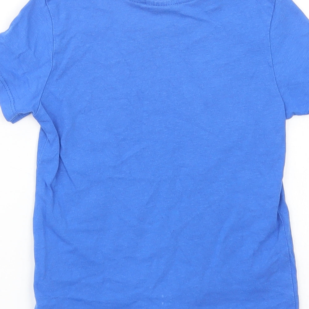Pep & Co Boys Blue  Cotton Pullover T-Shirt Size 2-3 Years Crew Neck Pullover - Superman