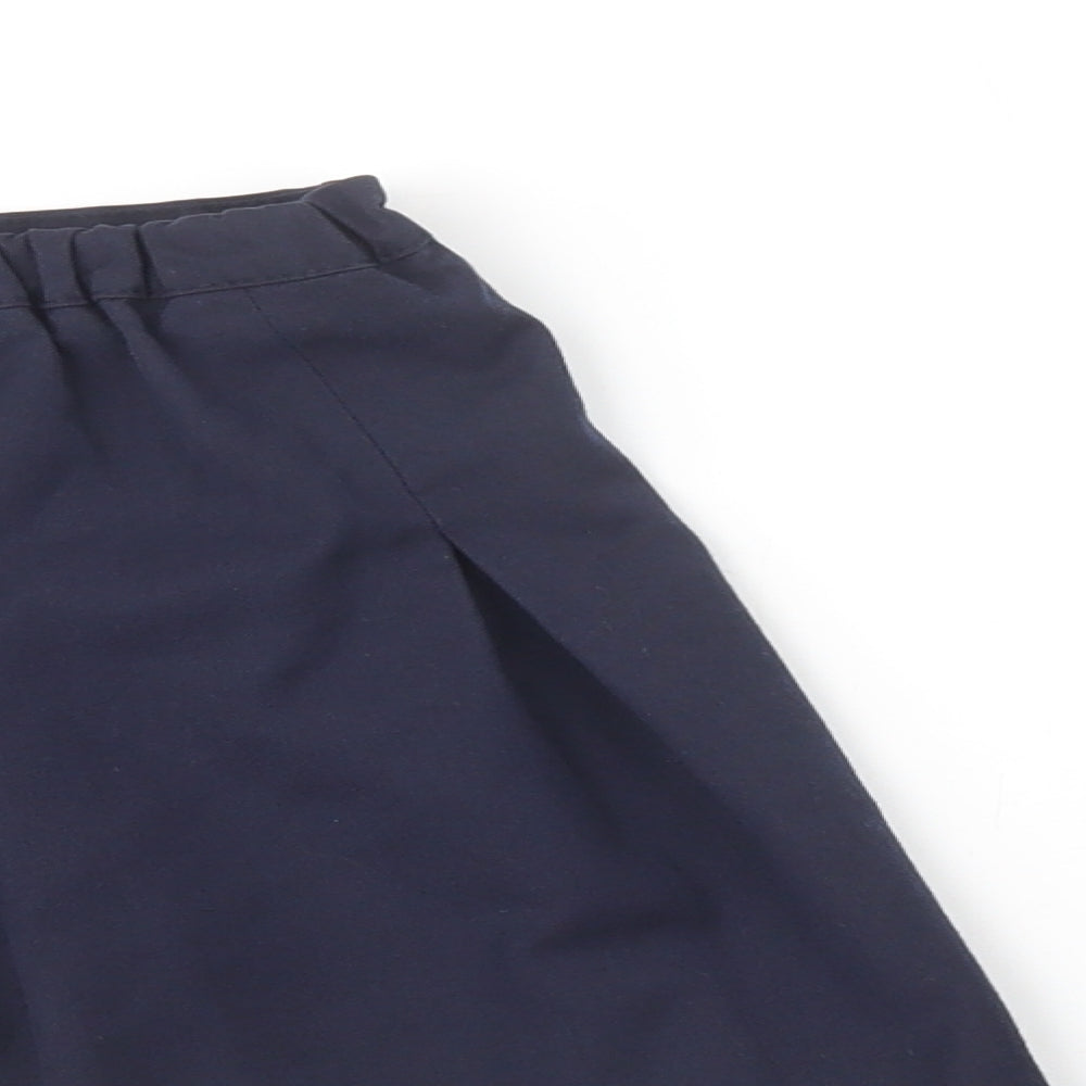 George Girls Blue  Polyester Pleated Skirt Size 5-6 Years  Regular Button - School Wear Set
