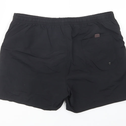 US Polo Assn. Womens Black  Nylon Bermuda Shorts Size L L4 in Regular Drawstring