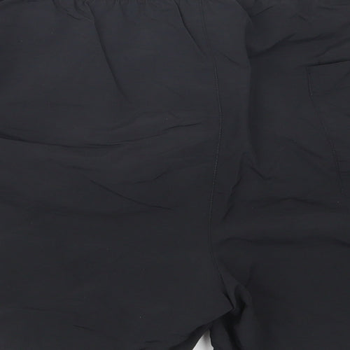 US Polo Assn. Womens Black  Nylon Bermuda Shorts Size L L4 in Regular Drawstring