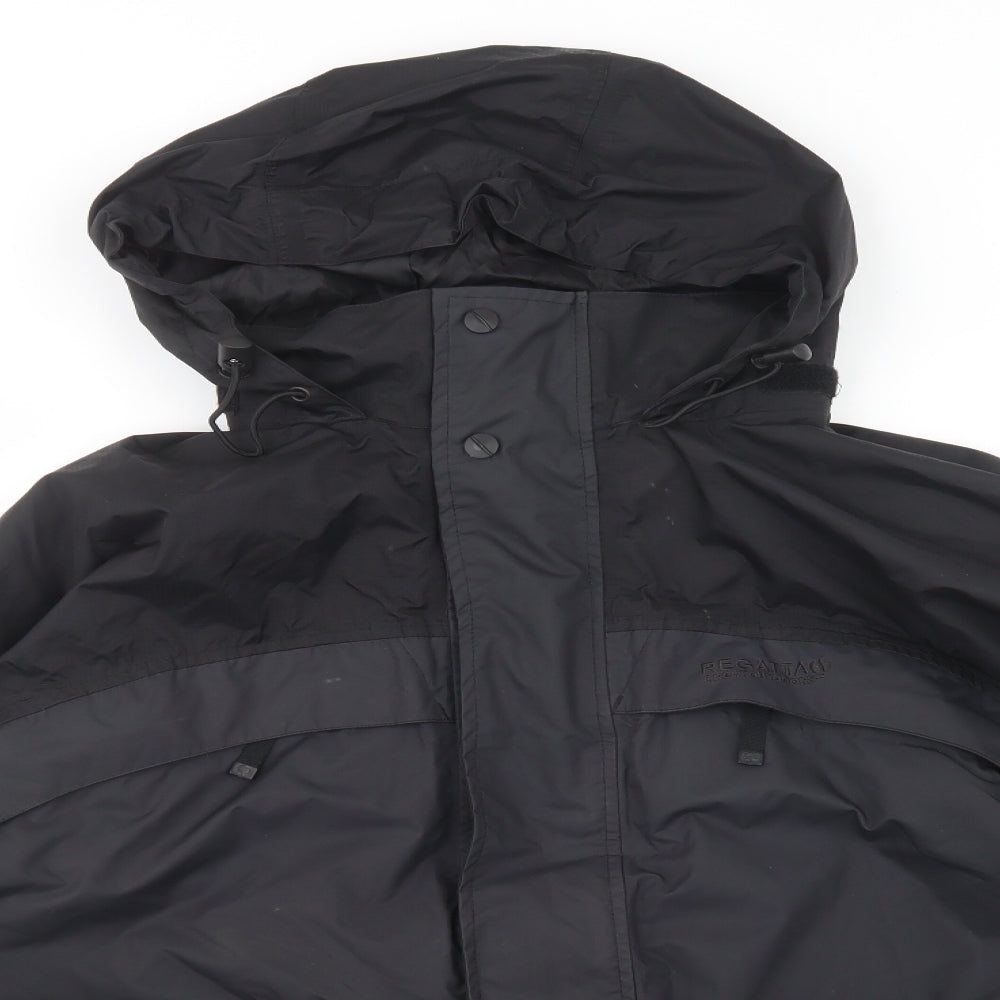 Regatta Mens Black   Windbreaker Jacket Size 2XL  Zip
