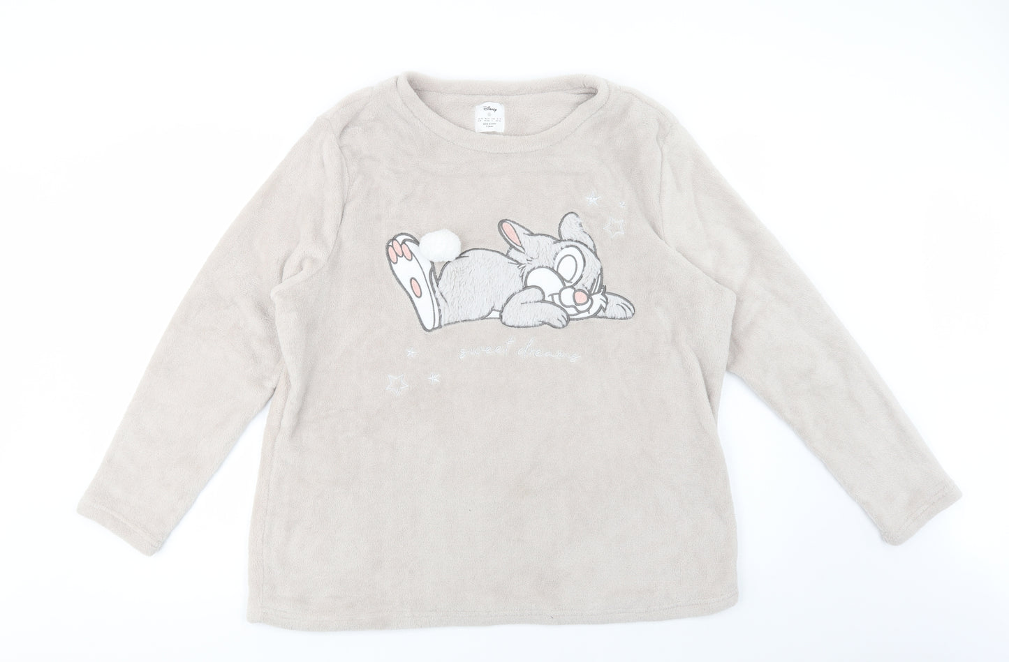 Primark Womens Beige  Polyester Top Lounge Set Size 18   - Bunny
