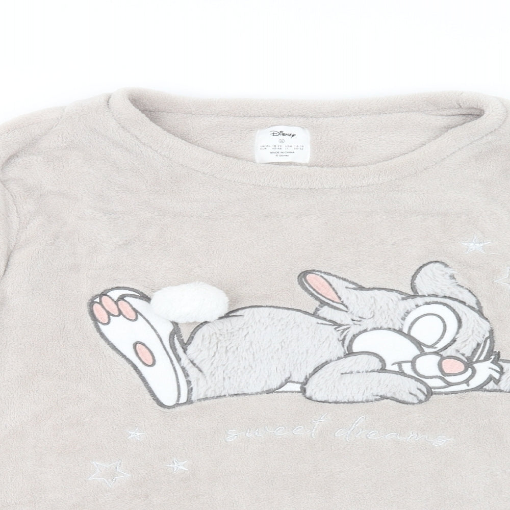 Primark Womens Beige  Polyester Top Lounge Set Size 18   - Bunny