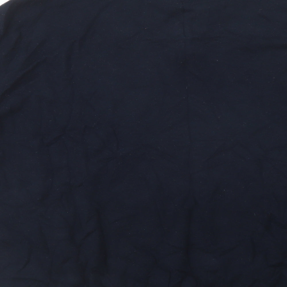 NEXT Mens Blue Collared  Cotton Pullover Jumper Size XL
