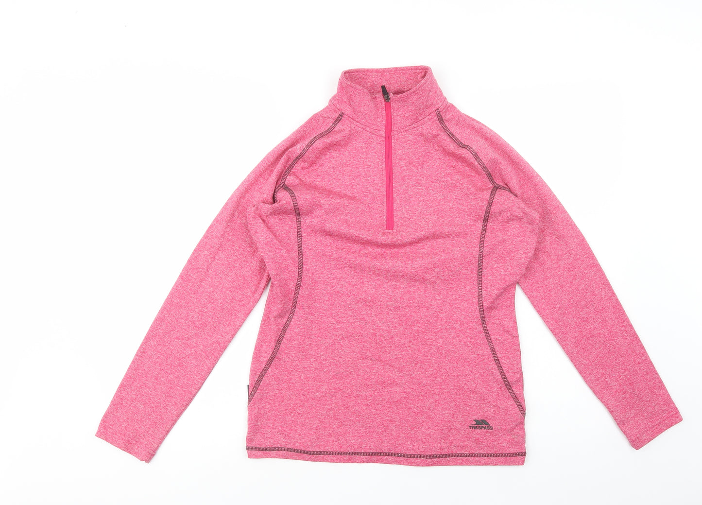 Trespass Womens Pink  Polyester Pullover Sweatshirt Size XS  Zip