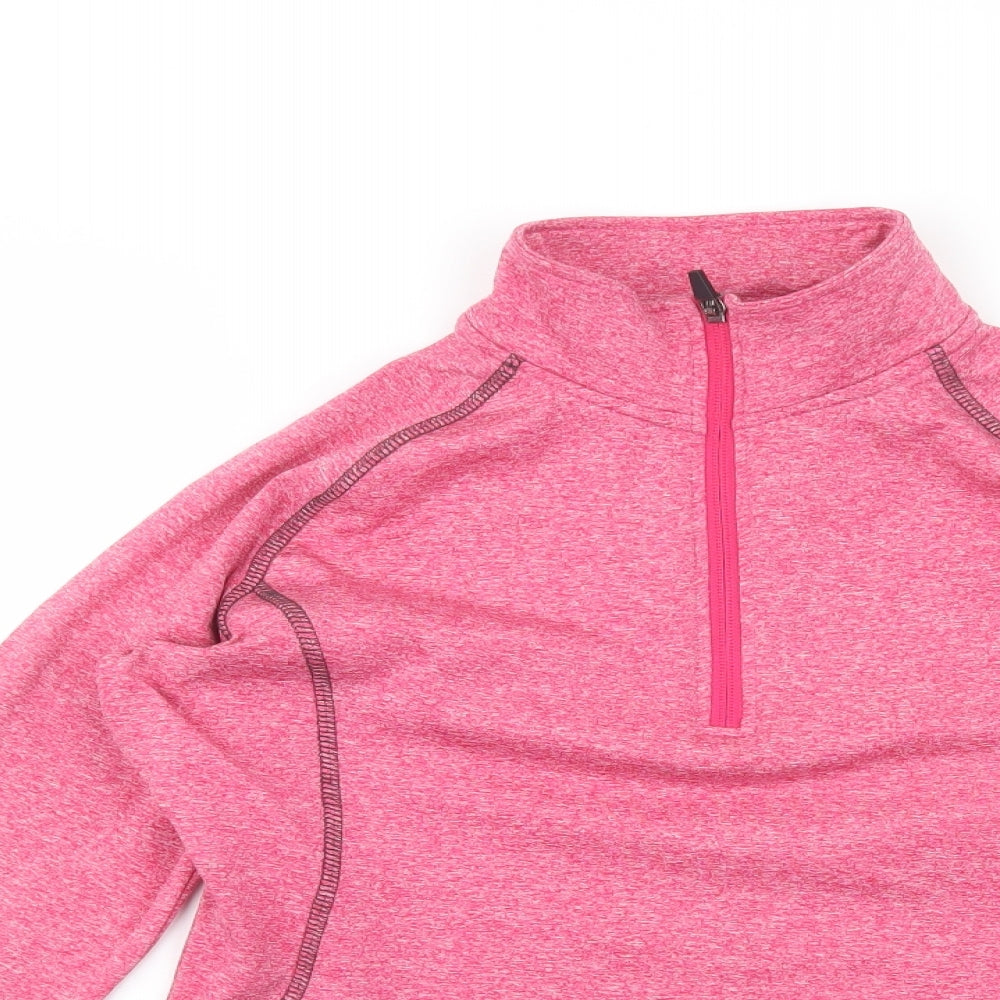 Trespass Womens Pink  Polyester Pullover Sweatshirt Size XS  Zip