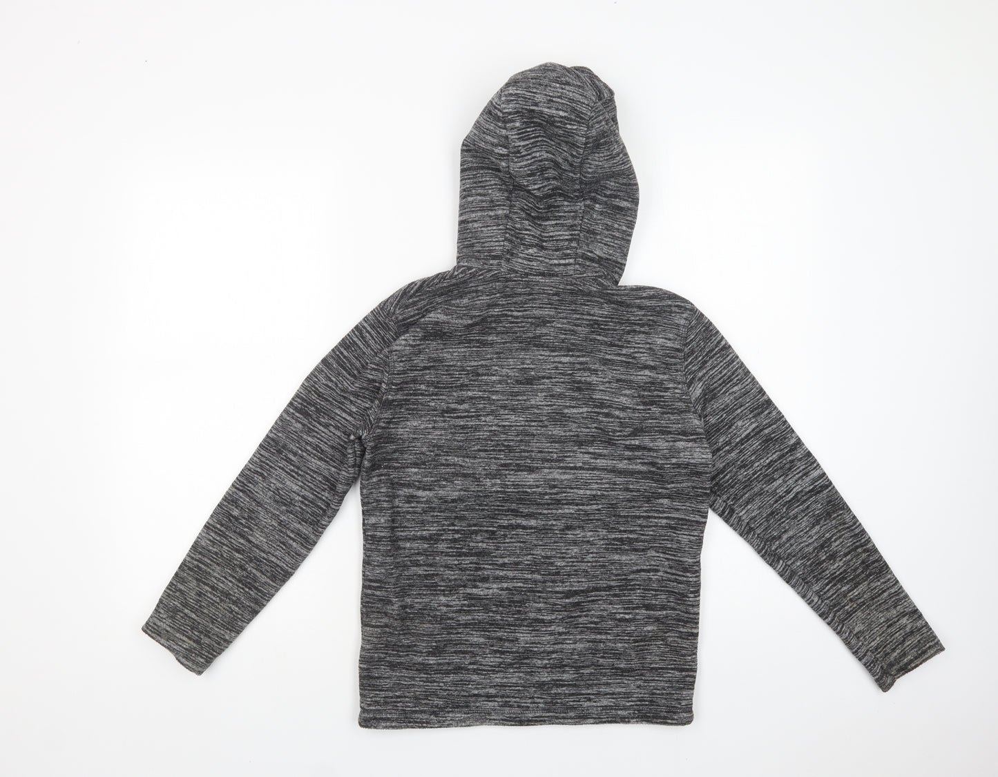 Dunnes Stores Girls Grey  Polyester Full Zip Hoodie Size 10-11 Years  Zip