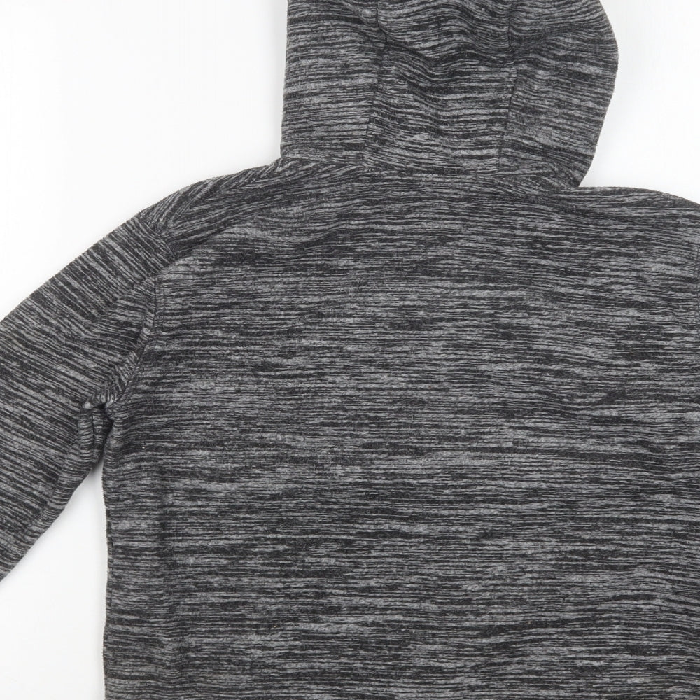 Dunnes Stores Girls Grey  Polyester Full Zip Hoodie Size 10-11 Years  Zip