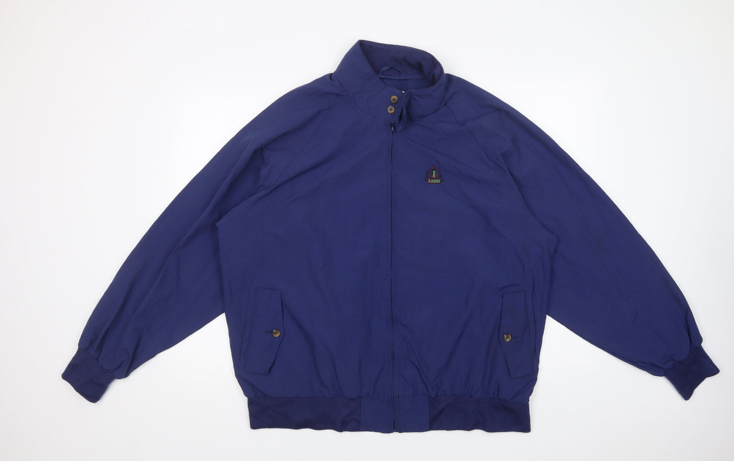 IZOD Mens Blue   Bomber Jacket Jacket Size L  Zip