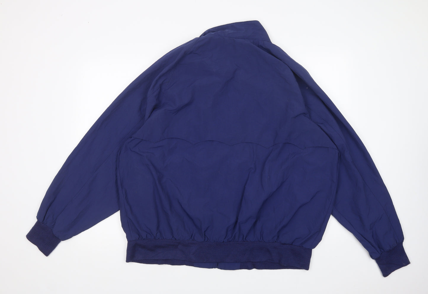 IZOD Mens Blue   Bomber Jacket Jacket Size L  Zip