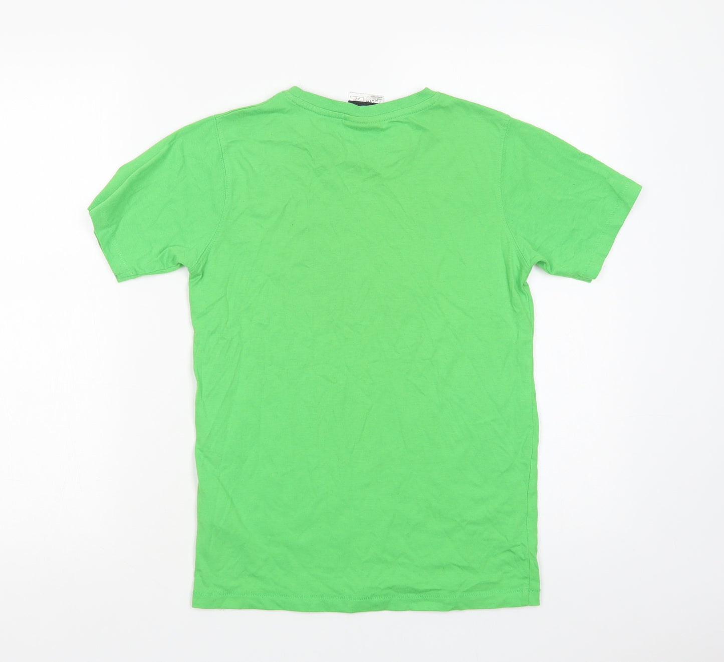 Regatta Boys Green  Cotton Pullover T-Shirt Size 14-15 Years Crew Neck Pullover - Bike