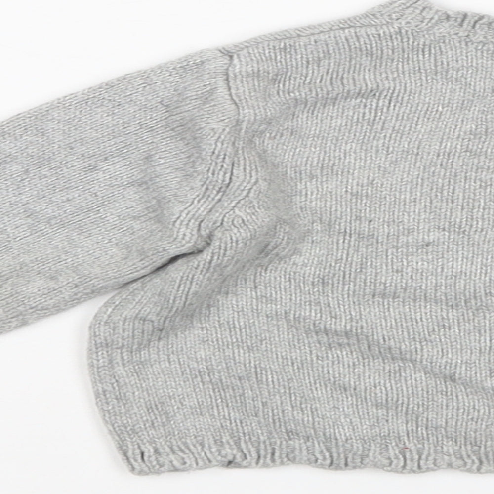 NEXT Baby Grey  Nylon Cardigan Jumper Size 18-24 Months  Button