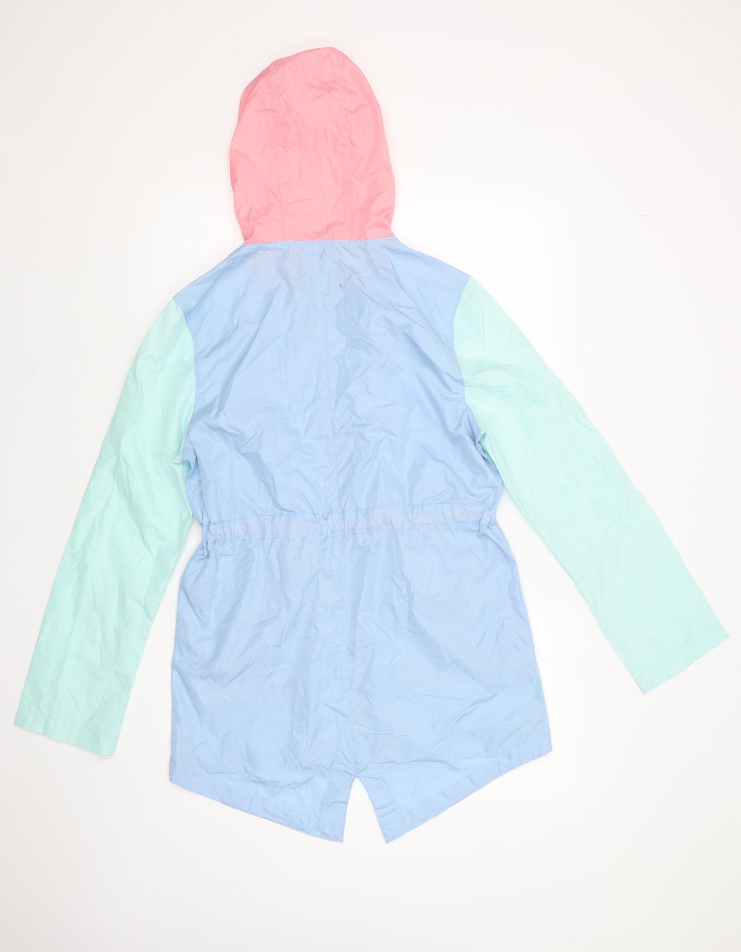 Brave Soul Womens Multicoloured   Rain Coat Jacket Size S  Zip