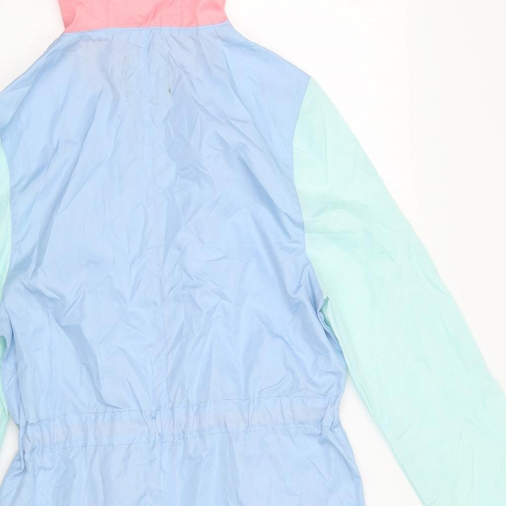 Brave Soul Womens Multicoloured   Rain Coat Jacket Size S  Zip
