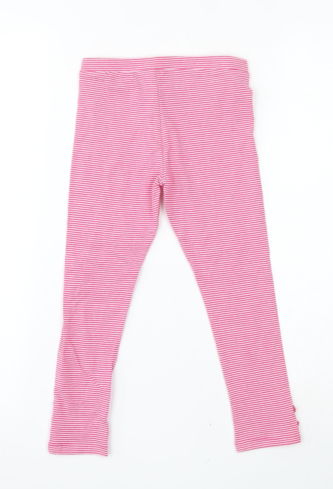 Mini Club Girls Pink Striped Cotton Jogger Trousers Size 5-6 Years  Regular  - Leggings