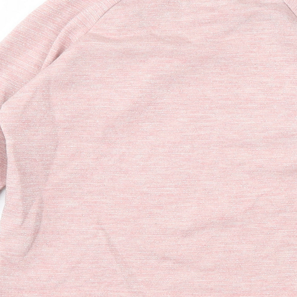 Primark Girls Pink  Polyester Pullover Sweatshirt Size 4-5 Years   - Horse