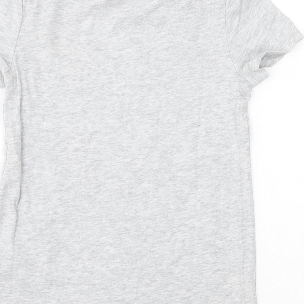 Gap Girls Grey  Cotton Pullover T-Shirt Size 4-5 Years Round Neck