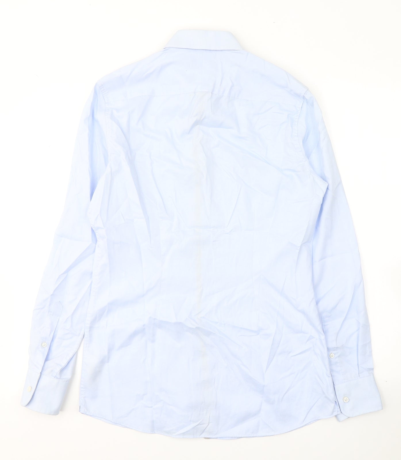 NEXT Mens Blue  Cotton  Dress Shirt Size M Collared Button