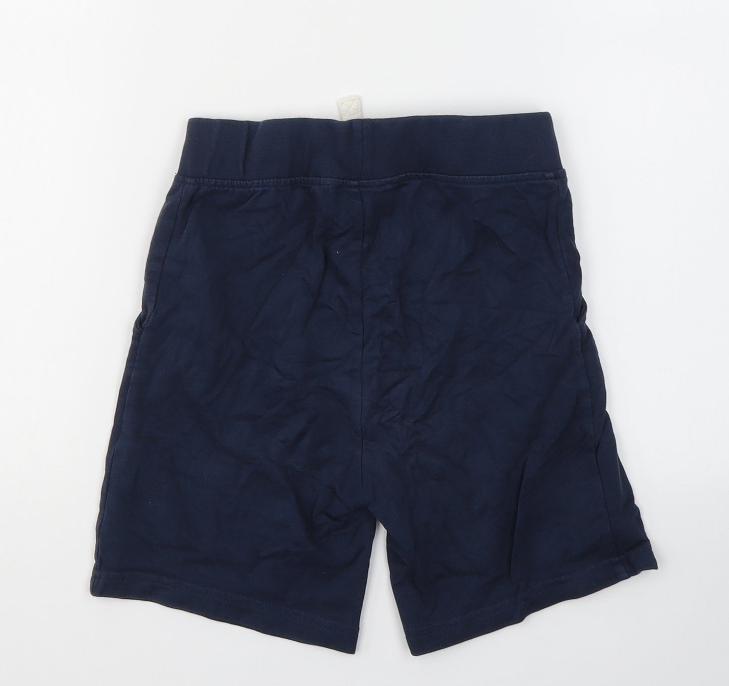 Crew Clothing Boys Blue  Cotton Sweat Shorts Size 7-8 Years  Regular Tie