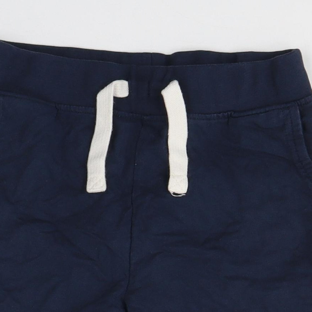 Crew Clothing Boys Blue  Cotton Sweat Shorts Size 7-8 Years  Regular Tie