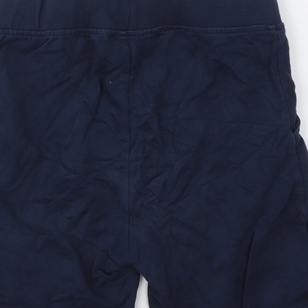 Crew Clothing Boys Blue  Cotton Sweat Shorts Size 7-8 Years  Regular Tie