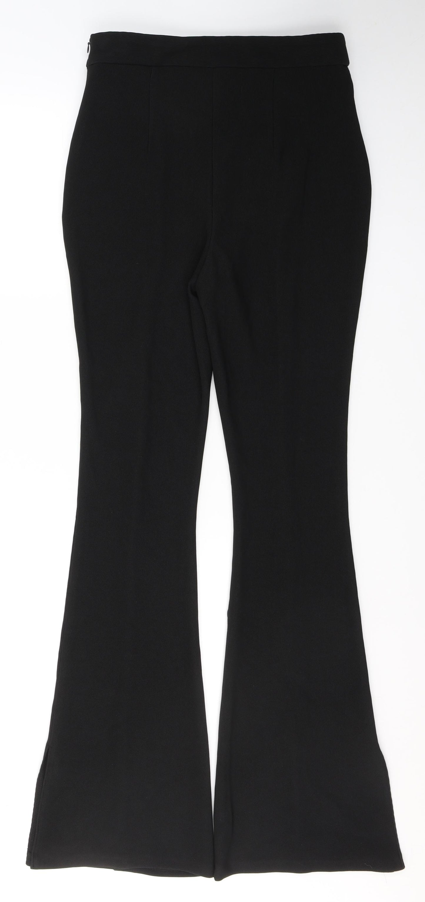 Primark Womens Black  Polyester Trousers  Size 10 L32 in Regular Zip