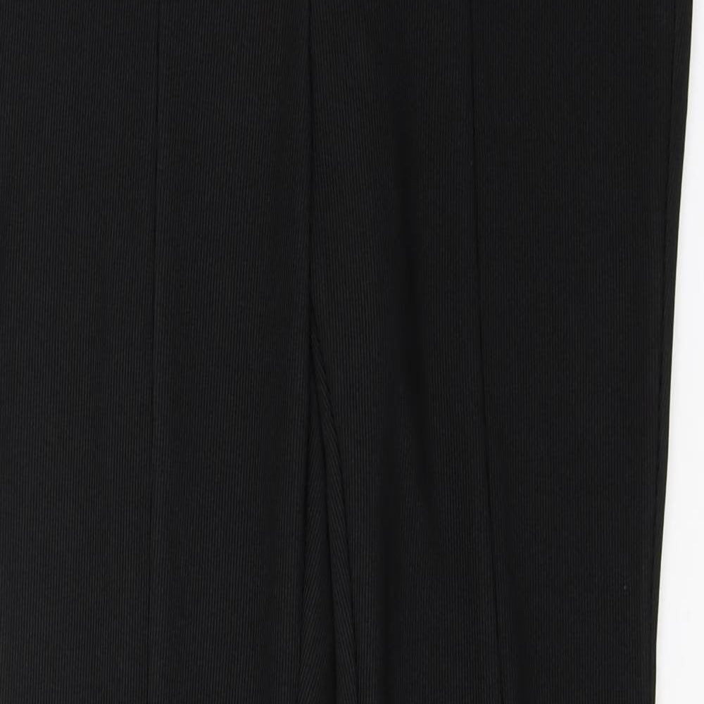 Primark Womens Black  Polyester Trousers  Size 10 L32 in Regular Zip